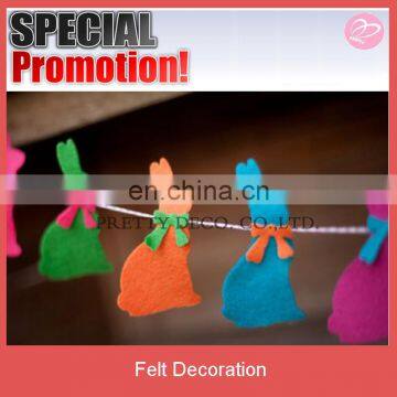 Mulit color bunny felt easter garland