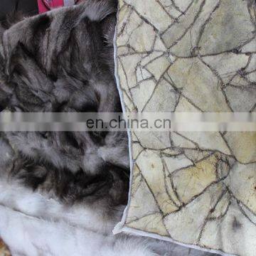 high quality thick fox fur plates / fox fur prices