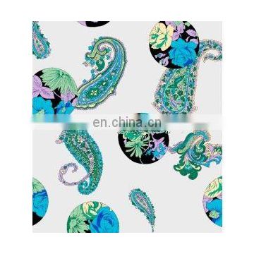 Rayon Fabric with customized design for dress use