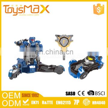 Exhibition Promotion One Key Deformation Kids Robot Kit For Education