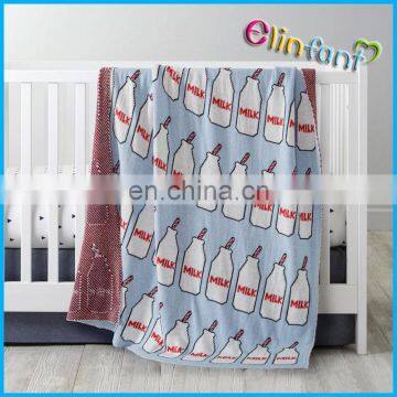 Elinfant children Knitted milk Blanket Baby Cotton Throw Blanket Quilt Infant Couverture Blanket Bedding