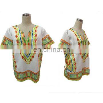 African Men Unisex Cotton Clothing Dashiki t Shirt Summer Clothes Variaty Colors