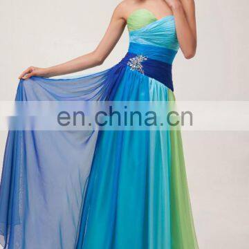 Hot Sale Elegant Design Grace Karin Sexy Strapless Red Chiffon Long Cheap Prom Dresses CL6069-2# photo-6