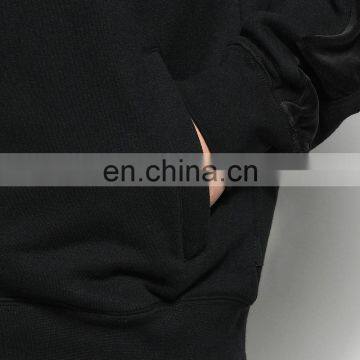 Wholesale Men Plain Long Hoodie Custom Logo Design Blank Oversized Longline