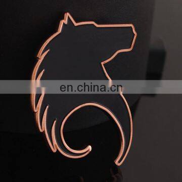 custom shape copper plated metal bottle opener