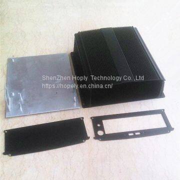 Mini Itx Case With Dual USB Ports For Embedded Industrial Car PC Case , WallMount Bracket Aluminum Cases With Two Usb po photo-5