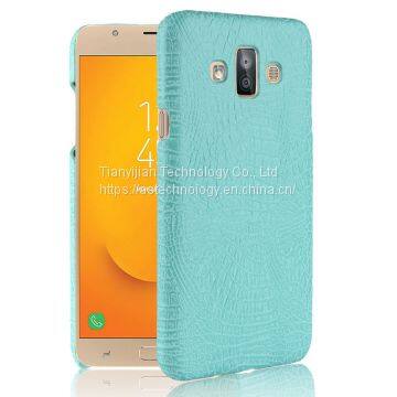Crocodile Leather Hard Back Shell Case SKIN Cover For Samsung Galaxy J7 Duo photo-3