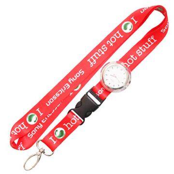 Special Polyester Digital Watch Lanyard With Carabiner Hook photo-4