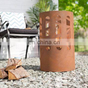 Customized Round Fire Pit Corten Steel Basket/Barrel photo-3
