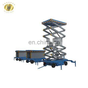 7LSJY Shandong SevenLift movable hydraulic telescopic scissor building cleaning work platform lift