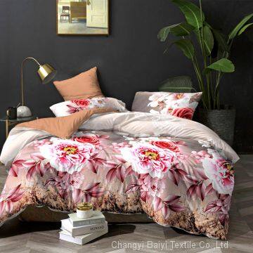 100% Polyester Microfiber Disperse Printed Fabric New Design Bed Cover Sheet photo-2