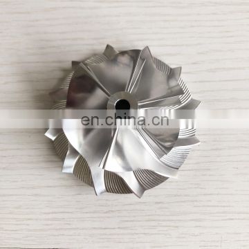 TB3403 Forward 53.87/76.07mm 6+6 blades turbocharger milling/aluminum2618/billet compressor wheel