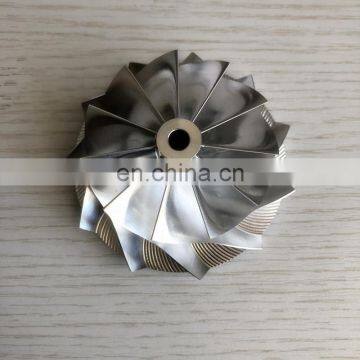 GTX3076 11+0 blades 58.00/76.13mm bore:6.00 performance turbo billet/milling/aluminum 2618/billet compressor wheel for racing