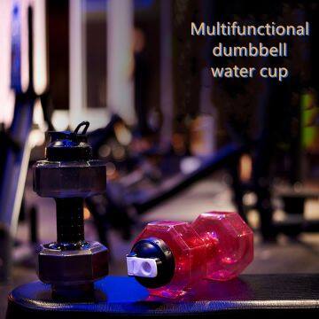 Wholesale 2600ml PET Material Fitness Sports Dumbbell Shape Shaker Water Bottle for Gym photo-5