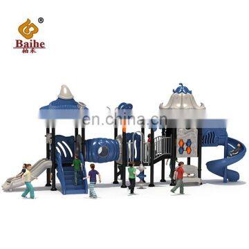 Customized Popular Kids Plastic Outdoor Playground Slide For Amusement Park