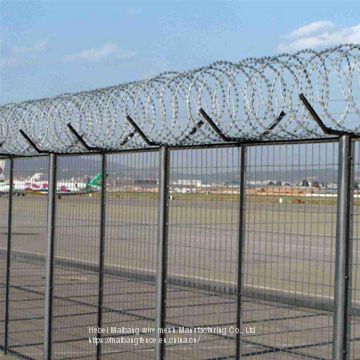 Factory Price High Security Razor Barbed Wire Mesh Airport Fence