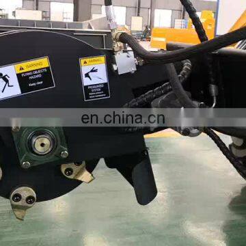 Mini loader with hydraulic stump grinder ce approved