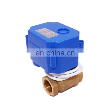 CWX-15N CR01 2wire 5v 12v motorized brass control ball valve