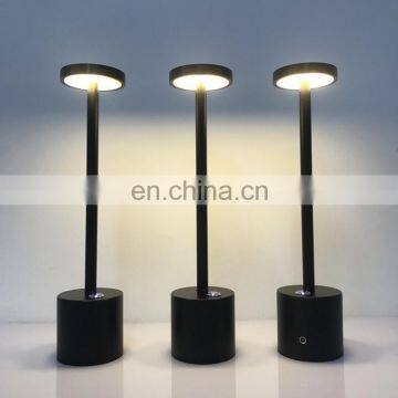 2021 New Modern Nordic Style Bar Lamp Rechargeable Dimmable LED Cordless Restaurant Hotel Table Lamp photo-5