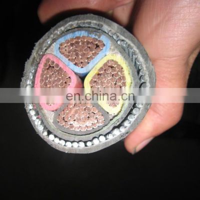 BS5467 4 core copper xlpe insulation SWA armoured 4x120mm2 underground power cable