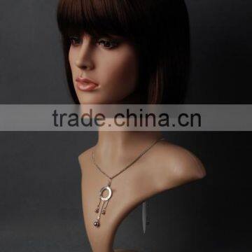 Plastic Head Female Head Mannequin Realistic Head Cheap Model H1052 photo-3