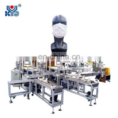 Automatic Surgical Mask Production Line with CCD Inspection System&Box Packing Function