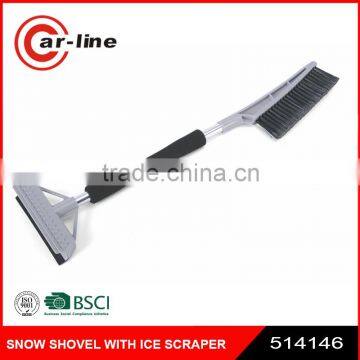22" CAR WINDOW SNOW BROOM WITH ICE SCRAPER