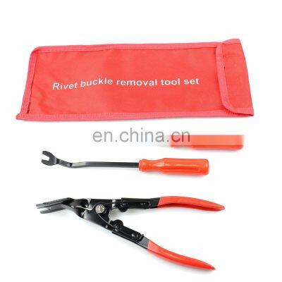 Auto Car Door Panel Remover Clip Fastener Pliers Puller Tool Retaining Clip Remover Pry Tool