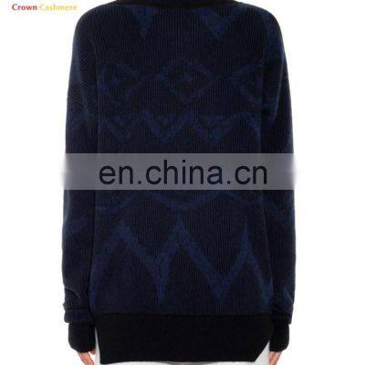Winter Intarsia Pullover Sweaters for Women's photo-2