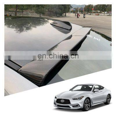 Accessories Decoration Performance Carbon Fiber Spoiler Rear Blade Top Wing For Infiniti Q60