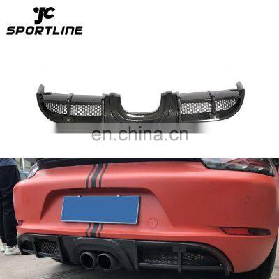 Carbon Fiber Rear Bumper Diffuser for Porsche 718 Boxster Cayman 2016-2018