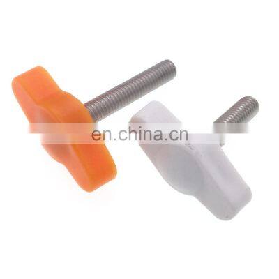 stainless steel custom tripod screws with nylon knob