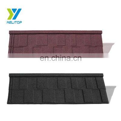 High Quality Metal Building Black Shingle Stone Coated Metal Roof Tile in Chinese Market