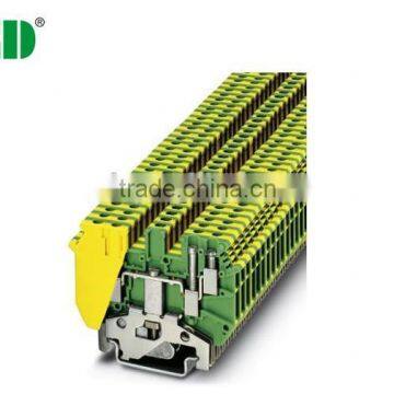 Earthing Type Screw Din Rail Terminal Block With Ground Wire Werminal Block