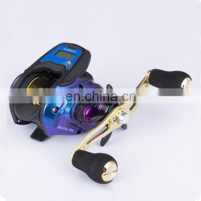 Lurekiller Accurate Display Baitcaster Reel 5+1BB 9kg Drag 6.3:1 Gear Baitcasting  Digital ProElectronic Fishing Reel