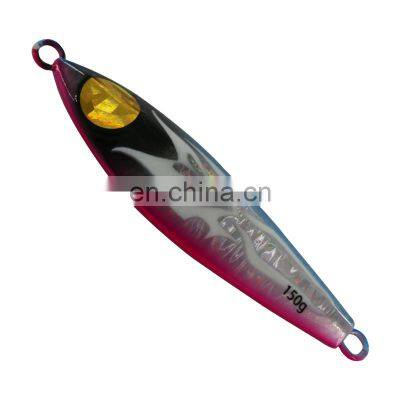 New design 80g/120g/150g/200g 3D Eyes Saltwater slow pitch Jigging Lures