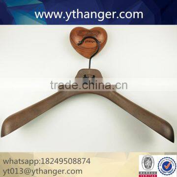Custom print logo men clothes hanger plastic clothes hangers with wide shouder for men
