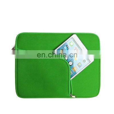 Promotional Custom Logo Neoprene Laptop Sleeve with Two Pockets