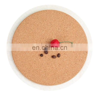 Wood Cork cup pad simple style meal mat pot mat heat insulation mat supports a small number of custom logo patterns