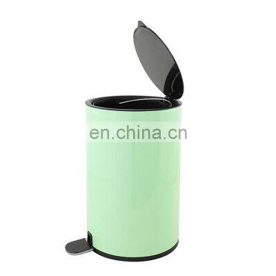 Color Powder Coating New Design Trash Can Lid Cover Soft Close Pedal Bin Hotel Waste Bin photo-3