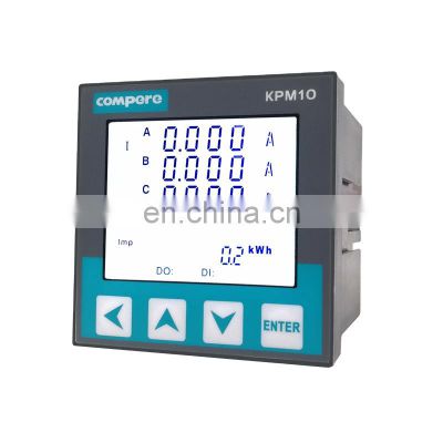 KPM10 modbus harmonic analysis three phase panel meter digital energy power watt meter