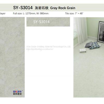 GKBM Greenpy SY-S3014 4mm Eco-Friendly Waterproof Click Gray Rock Stone Plastic Composite SPC Flooring for Office photo-4