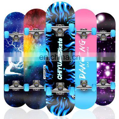 Fashion Four-wheel Skateboard Male and Female Double-up Maple Board Professional Scooter Manufacturer photo-3