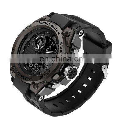 SANDA 739 High Quality Digital Quartz Watches For Men Rubber Strap Watch Fashion Led Men Watch photo-3