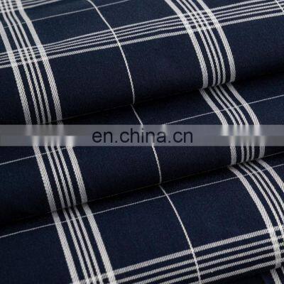 Yarn dyed Green Grid Dark blue check professional factory fabric with customer good feedback