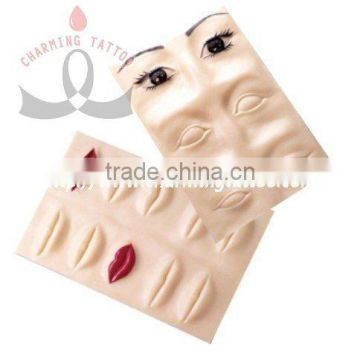 Hot sale makeup rubber 3D tattoo practice skin