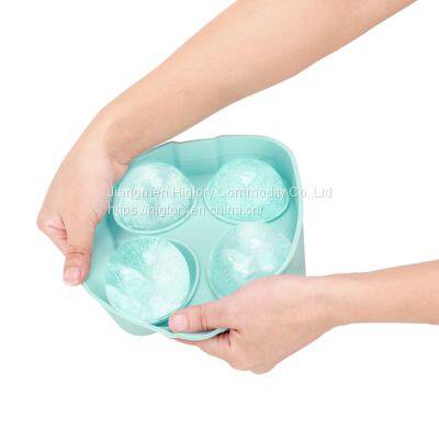 2022 Amazon Hot Selling Ball Shape Household Silicone Freezer Trays Silicone Ice Cube Mold Seals In Freshness With Lid photo-5