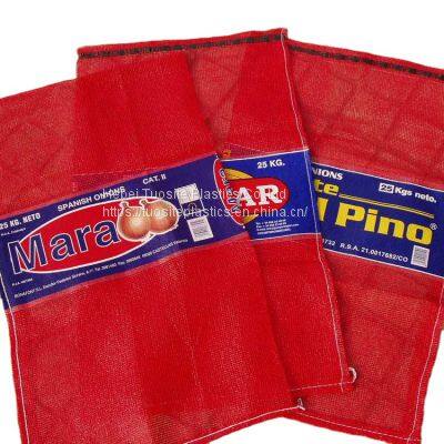 Fardos De Leno Mesh Bag 20kg Vegetable Fruit Firewood Plastic Mesh Bag photo-3