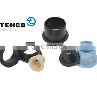 PA6 Nylon Black or White Processing Parts Plastic Shaft Sleeve/Flange/Washer Injection Mold Bushing Custom PP/PTFE/POM Material