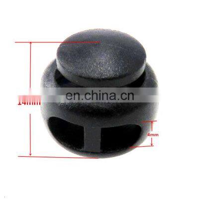 Wholesale Plastic Button Transparent Spring Buckle Elastic Adjustment Stopper Rope Pig Nose Buckle photo-2